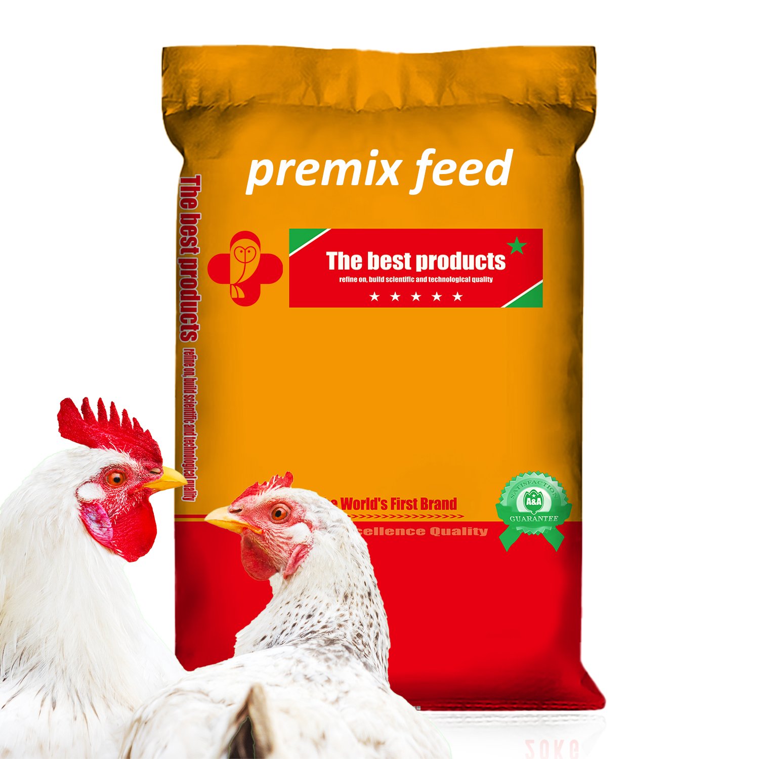 Broiler Growth Booster Meat Chicken Premix Feed Weight Gain Food Chicken Food with Vitamins & Probiotics