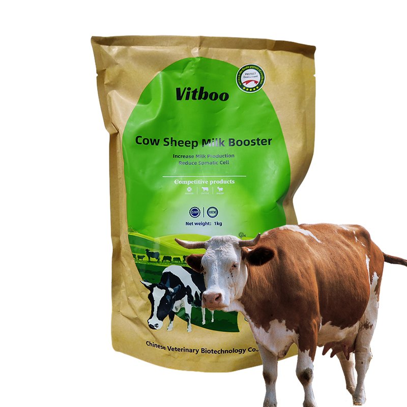 OEM &ODM Cattle Sheep Milk Booster Powder High Protein Feed Supplement Private Label Improve Milk Production and Milk Quality
